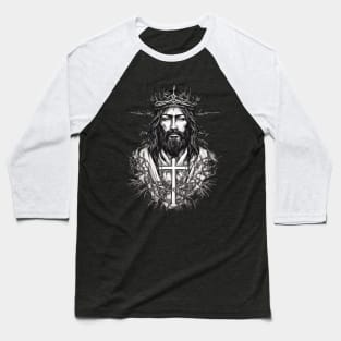 Jesus Walks On Water Baseball T-Shirt